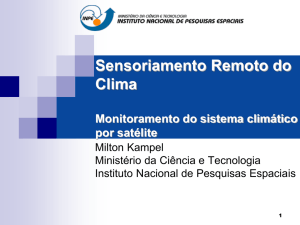 Sensoriamento Remoto do Clima - DSR