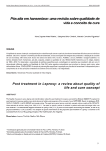 Pós-alta em hanseníase: uma revisão sobre qualidade de vida e