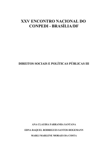 A LUTA PELA CONSAGRAÇÃO DO DIREITO DE