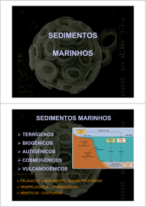 sedimentos marinhos - Oceanografia