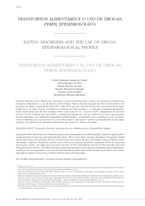 TRANSTORNOS ALIMENTARES E O USO DE DROGAS: PERFIL