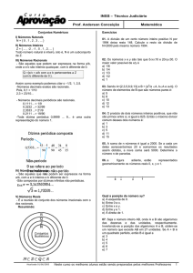 INSS – Técnico Judiciário Prof. Anderson Conceição Matemática 1