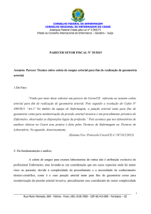 PARECER SETOR FISCAL Nº 35/2015 Assunto - Coren-CE