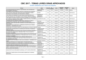 CBC 2017 - TEMAS LIVRES ORAIS APROVADOS