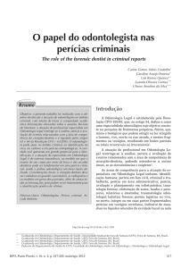 O papel do odontolegista nas perícias criminais