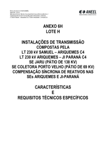ANEXO 6H LOTE H INSTALAÇÕES DE TRANSMISSÃO