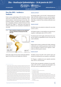 Zika – Atualização Epidemiológica – 26 de janeiro de 2017