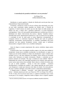 A naturalização da gramática tradicional e seu uso protocolar.