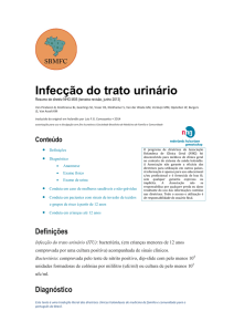 Infecção do trato urinário - Sociedade Brasileira de Medicina de