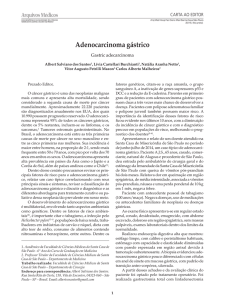 Adenocarcinoma gástrico - Faculdade de Ciências Médicas da