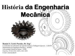 Aula de Historia da Engenharia Mecânica