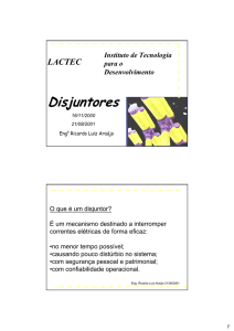 Disjuntores - Engenharia Eletrica