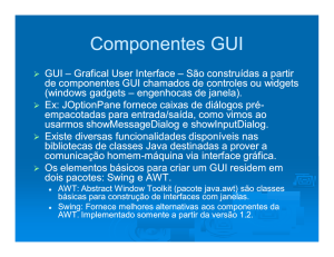 Componentes GUI