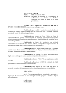 DECRETO Nº. 274/2014 DATA: 08 de dezembro de 2014 SÚMULA