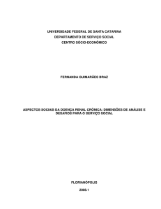 Aspectos sociais da doença renal crônica: dimensões de