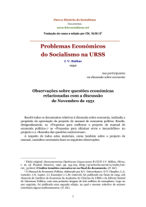 Problemas Económicos do Socialismo na URSS