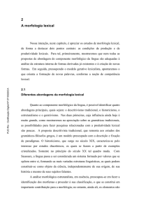2 A morfologia lexical - DBD PUC-Rio