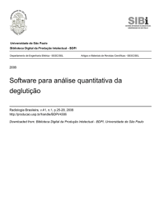 Software para análise quantitativa da deglutição