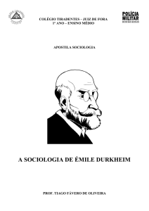 a sociologia de émile durkheim