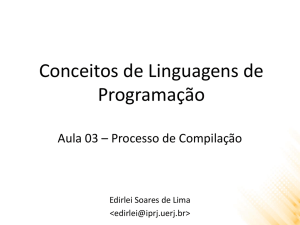 Processo de Compilação - Edirlei Soares de Lima