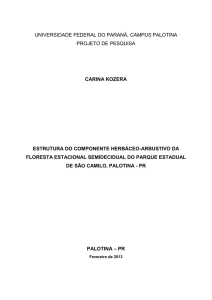 Fenologia de Espécies Nativas da Floresta Estacional Semidecidual