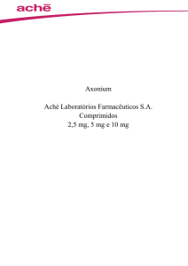 Axonium Aché Laboratórios Farmacêuticos SA Comprimidos 2,5 mg