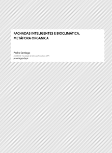 FACHADAS INTELIGENTES E BIOCLIMÁTICA. METÁFORA