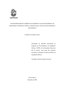 coppe/ufrj transformador de corrente eletrônico utilizando