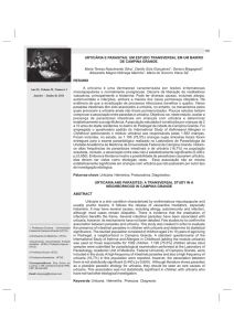 105 URTICÁRIA E PARASITAS: UM ESTUDO