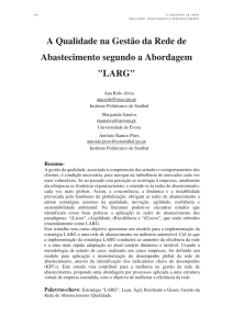 Abstract LARG Troia - Universidade de Évora