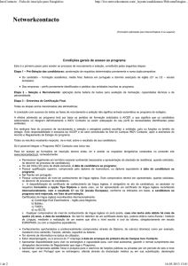 InovContacto - Ficha de inscrição para Estagiários