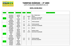 TAREFAS DIÁRIAS – 2º ANO