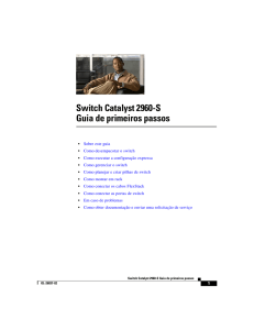 Switch Catalyst 2960-S Guia de primeiros passos
