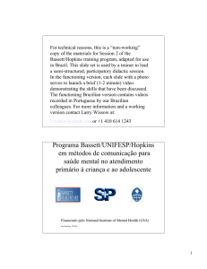 Programa Bassett/UNIFESP/Hopkins em métodos de comunicação