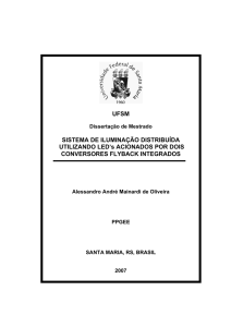SISTEMA DE ILUMINAÇÃO DISTRIBUÍDA UTILIZANDO LED`s