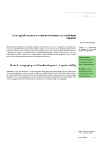 A cartografia escolar e o desenvolvimento da habilidade espacial