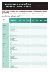 tabela de sinais - Heart Failure Matters