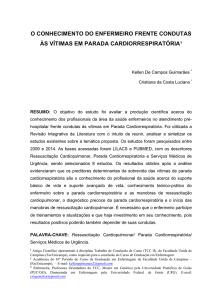 o conhecimento do enfermeiro frente condutas às vítimas em
