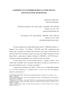 O Esporte E Suas Possibilidades Na Saúde Mental Infanto