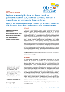 Registro e tecnovigilância de implantes dentários: panorama atual