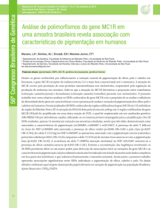 Análise de polimorfismos do gene MC1R em uma amostra brasileira