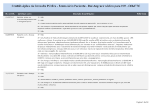 Contribuições da Consulta Pública