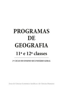 PROGRAMAS DE GEOGRAFIA