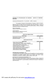 programa de pós-graduação em geografia - gestão do