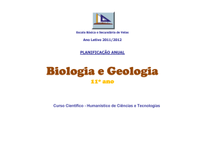 Planificação Biologia e Geologia 11º ano_2011-2012