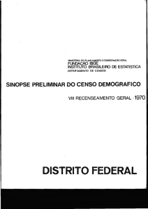 distrito federal - Biblioteca do IBGE