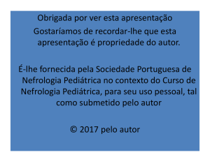 Diapositivo 1 - Sociedade Portuguesa de Pediatria