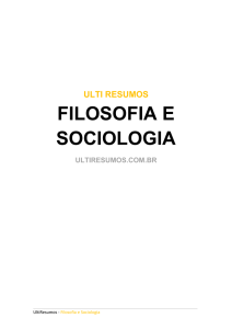 filosofia e sociologia