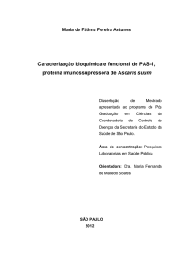 Caracterização bioquímica e funcional de PAS-1