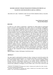 significado do cuidar/cuidado de enfermagem frente ao paciente